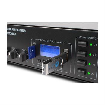 Power Dynamics PDV120ZMP3 120W/100V 4-Zone Amplifier