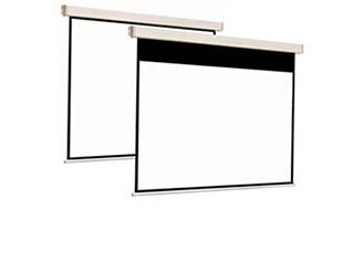 Wall or Ceiling Mounting Hand Operated Projection Screens