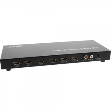 InLine® HDMI Matrix Switch, 4 Input ports to 2 Output ports