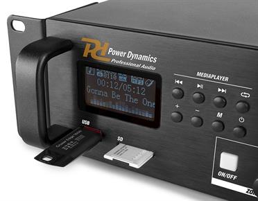 PDV120MP3 PA MIXER AMPLIFIER 120W/100V 4 ZONES